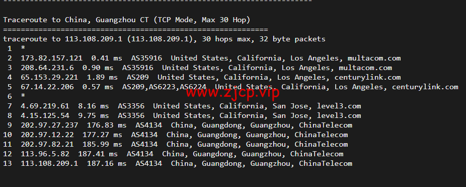 搬瓦工:DC4 MCOM(USCA_4)美国洛杉矶 Multacom 机房直连线路,简单测评