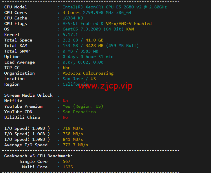 RackNerd:圣何塞VPS,1核/1G内存/12G硬盘/1TB流量/1Gbps带宽,年付$11.88起,简单测评