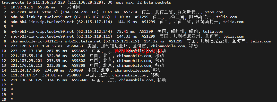 搬瓦工:荷兰阿姆斯特丹 EUNL_9 机房联通高端路线 AS9929/AS10099,简单测评