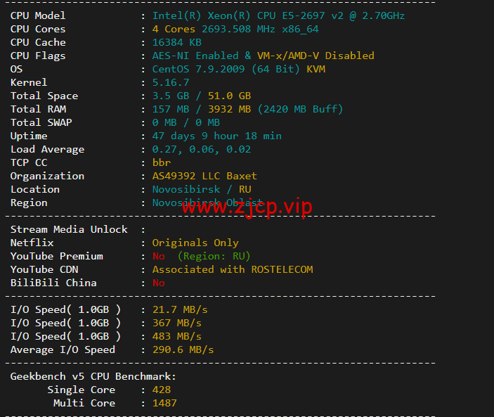 JustHost:俄罗斯vps/美国vps,可自由更换IP,7.7元/月起,附新西伯利亚TTK (Novosibirsk)机房简单测评