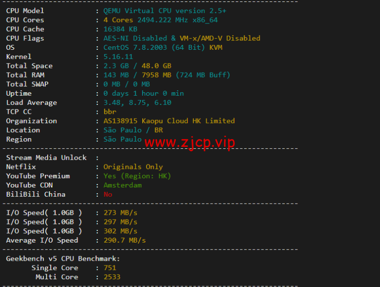 lightnode:巴西圣保罗VPS,1核/2G内存/50G硬盘/1000GB流量,月付$7.71,解锁流媒体/小时计费,简单测评