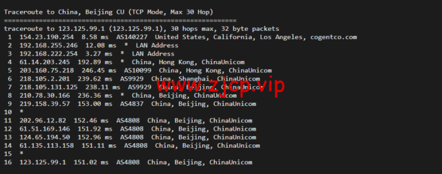 华纳云:cn2 gia+AS9929,美国云服务器简单测评